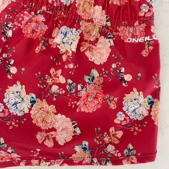 O'Neill Hyperfreak Floral Print Pull On Poly Blend Board Shorts Multi Color Sz M - Picture 7 of 13